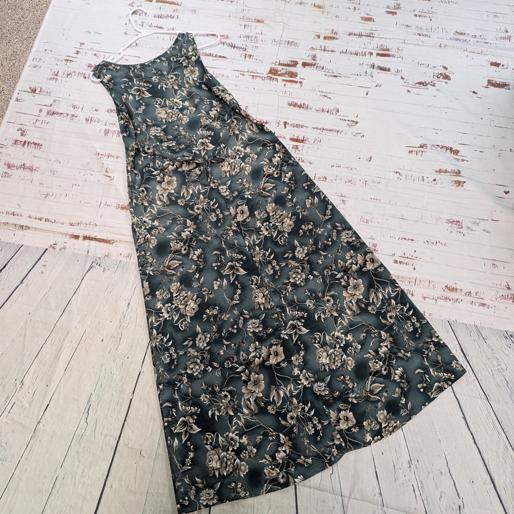 Vintage 90's All That Jazz maxi dress with tie back - Picture 3 of 7